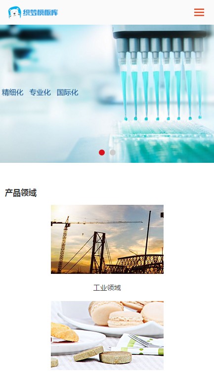 精细化工化学类手机端演示
